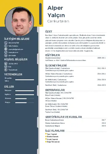 Cankurtaran CV Örnekleri cv indir